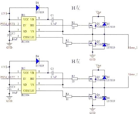 mos管h橋驅動電路圖