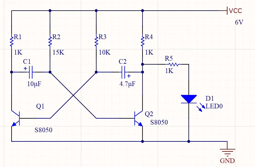 無穩態多諧震蕩電路