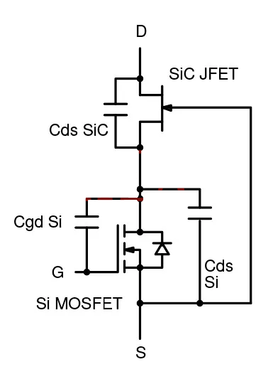 MOSFET開關 共源共柵拓撲 米勒效應