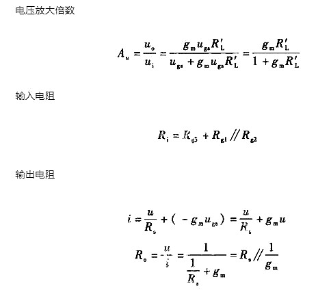 場效應管 放大電路 動態