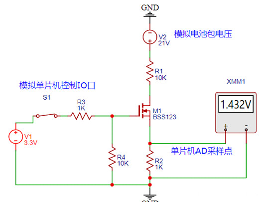 電池包 檢測電路 NMOS管