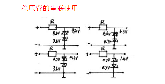 穩壓二極管串聯